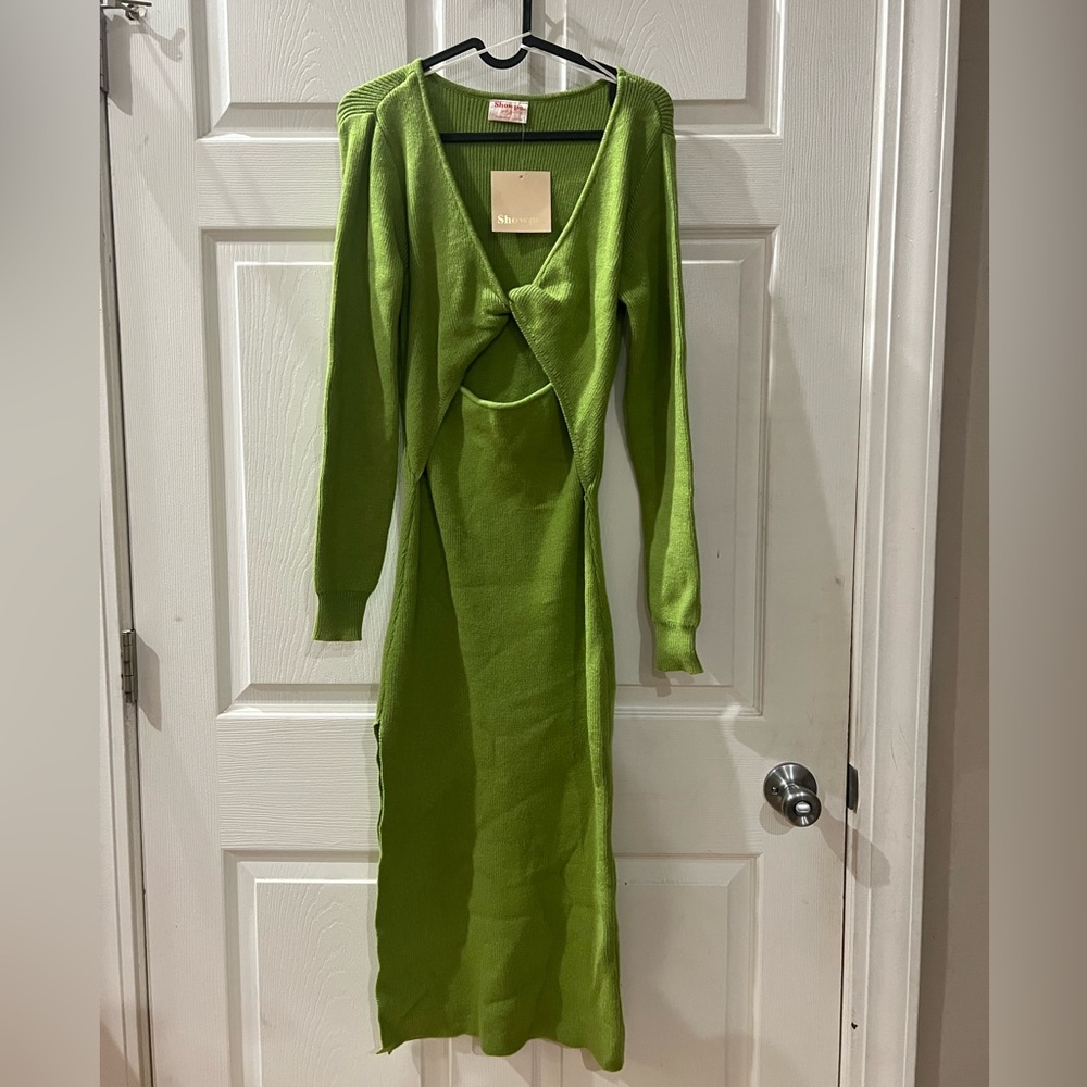 Showpo Green Midi Dress